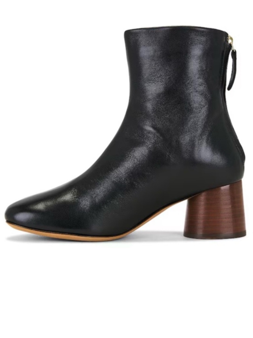 Mansur Gavriel Glove Boots Black Lambskin Leather SZ 7